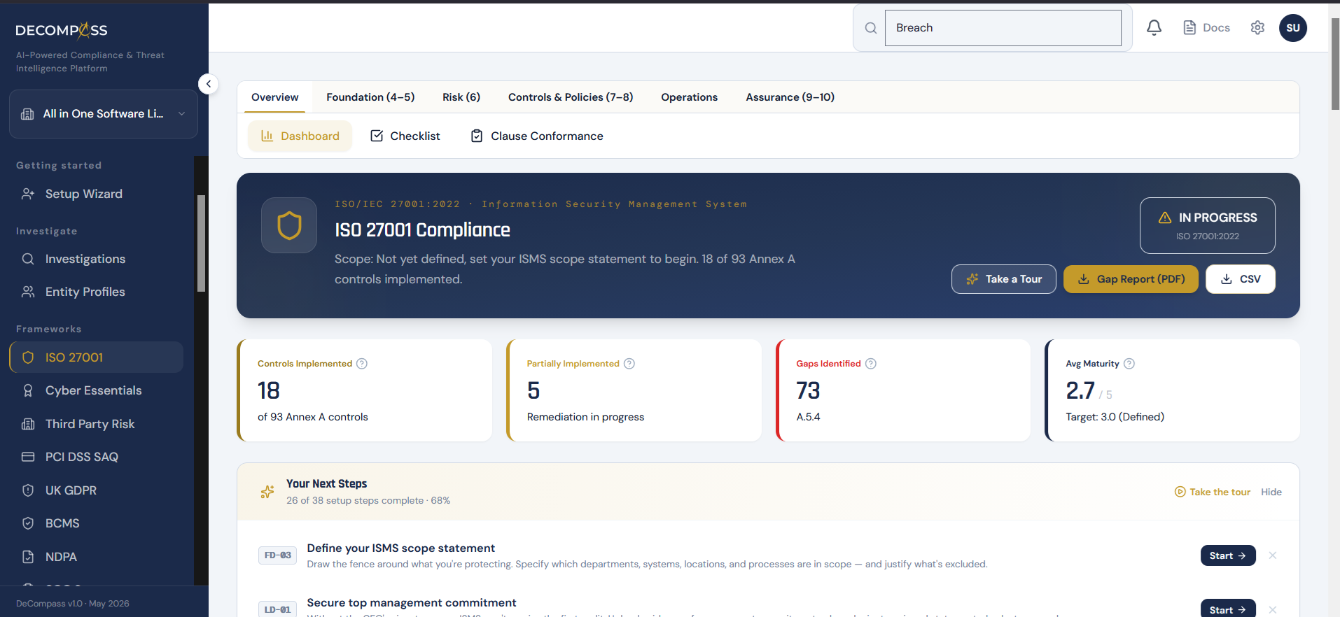 ISO 27001 Compliance